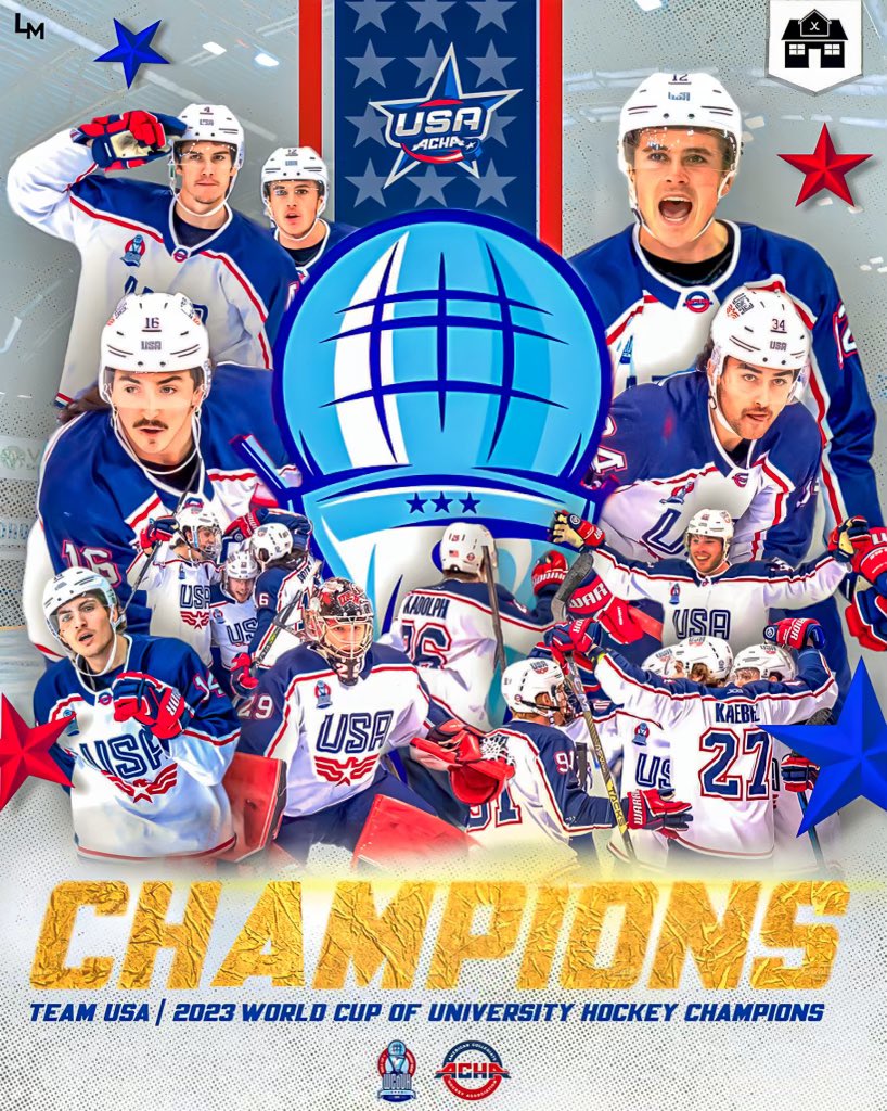 hockeyhousepod's tweet photo. USA ALL THE WAY 🇺🇸🏆

Team USA goes unbeaten at the @WCOUH2023 with a 4-0 win over Canada in the gold medal game. https://t.co/cZhIMHKJVG