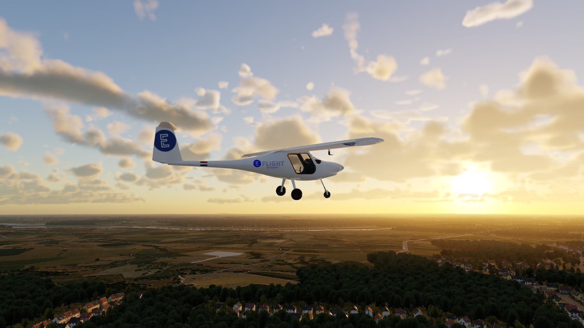 Check out these amazing captures of our virtual E-Flight Pipistrel Velis Electro captured by our genius engineers Bart &amp; Edwin! 🤩