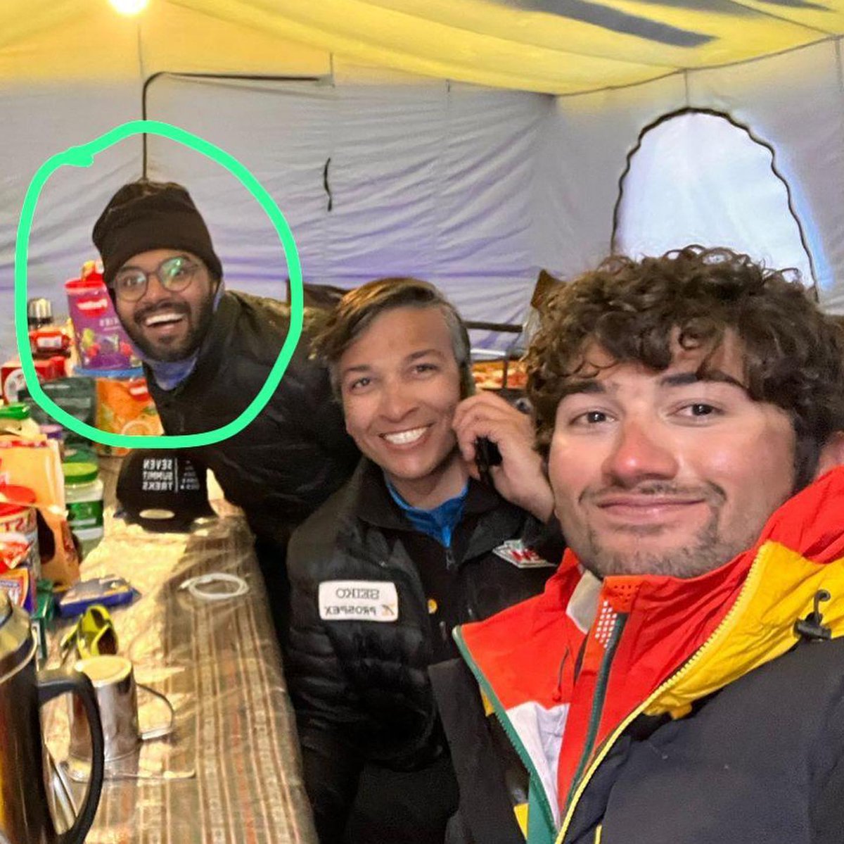 Shehrozekashif2's tweet photo. Anurag, a dear friend and skilled climber, went missing on April 17 while descending from camp 3 to camp 2. He fell into a crevasse and we're praying for his safe return. Your family awaits a miracle, Anurag. #BringAnuragBack https://t.co/Ut0uF0z0QN