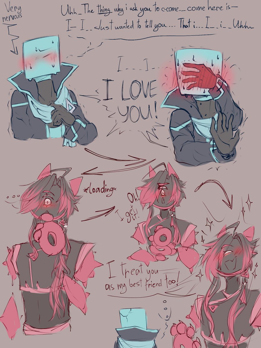SannaLiel's tweet photo. Call of the Past (CotP) &amp; Other Solution (OS) Square &amp; Blixer.
Idk why, but i can't stop laughing.
I very sorry about OS Blixer, sometimes he just can't understand..
#jsab #jsab_oc #jsab_au https://t.co/tsoSEh8ZNn