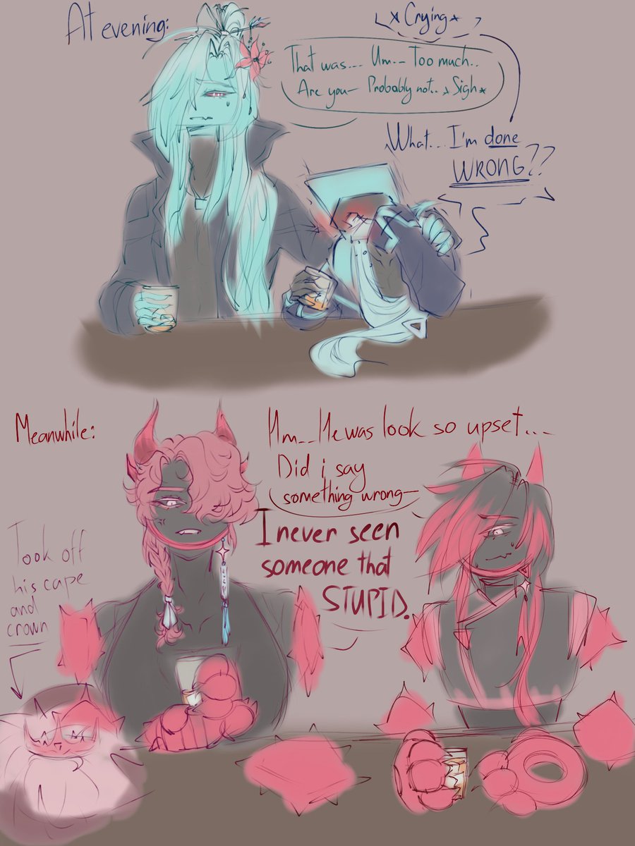 SannaLiel's tweet photo. Call of the Past (CotP) &amp; Other Solution (OS) Square &amp; Blixer.
Idk why, but i can't stop laughing.
I very sorry about OS Blixer, sometimes he just can't understand..
#jsab #jsab_oc #jsab_au https://t.co/tsoSEh8ZNn