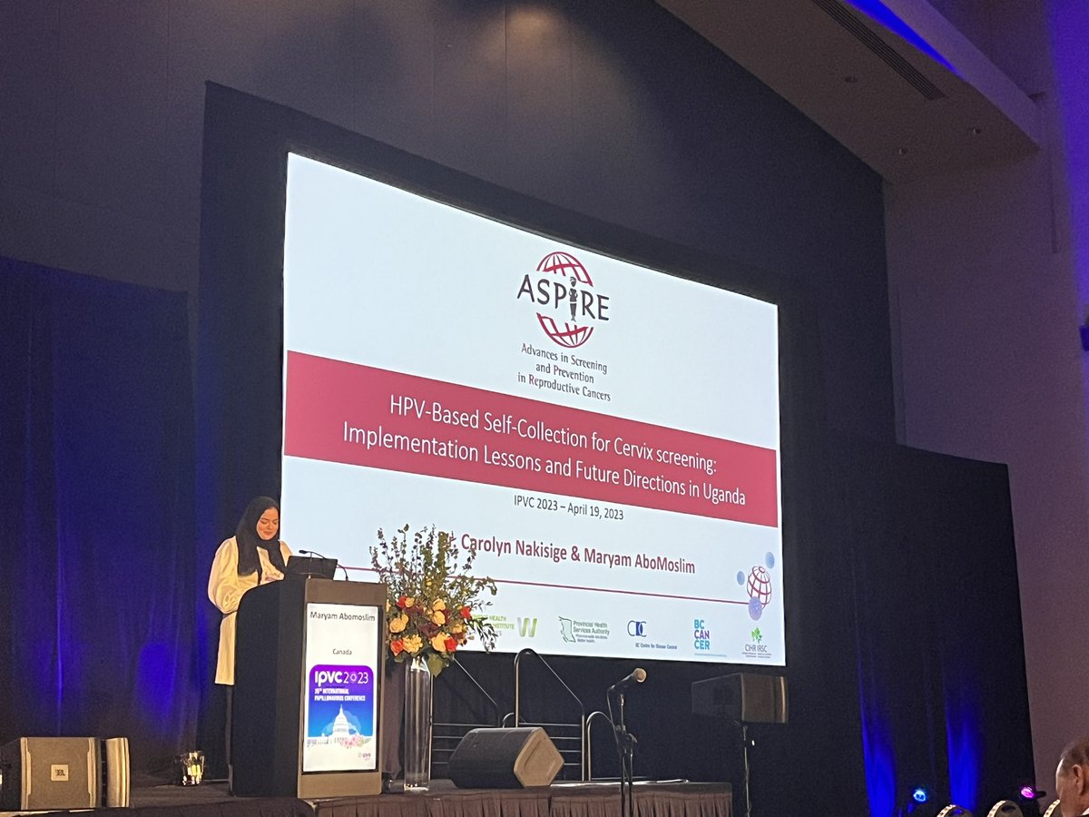 Go <a href="/HPV_research/">Global HPV Control</a> go! <a href="/gina_ginao/">Gina Ogilvie MD DrPH</a> &amp; <a href="/marytheyam/">Maryam</a> present self collection findings from Canada 🇨🇦 and Uganda🇺🇬 at #IPVC2023