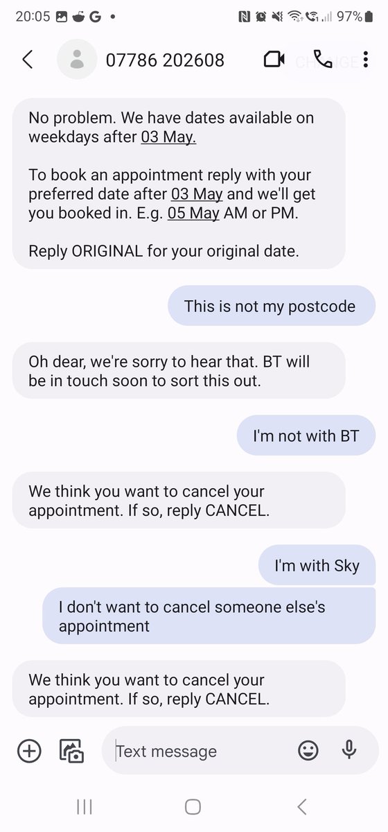 CalumVanNuil's tweet photo. @WeAreOpenreach @SkyHelpTeam

You guys creating chaos. I'm wondering how my number has been contacted with someone else install and postcode. Delayed my install 12 hours before it was meant to be installed despite telling me it was going ahead the morning before. https://t.co/o7jsqu7MZr