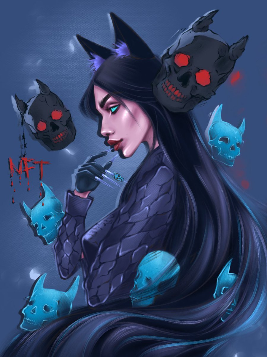 @Sshayni_ In short: A beautiful girl (kitty) in the difficult world of NFT... And defeated ill-wishers 😉
#SSHAYNI_Art