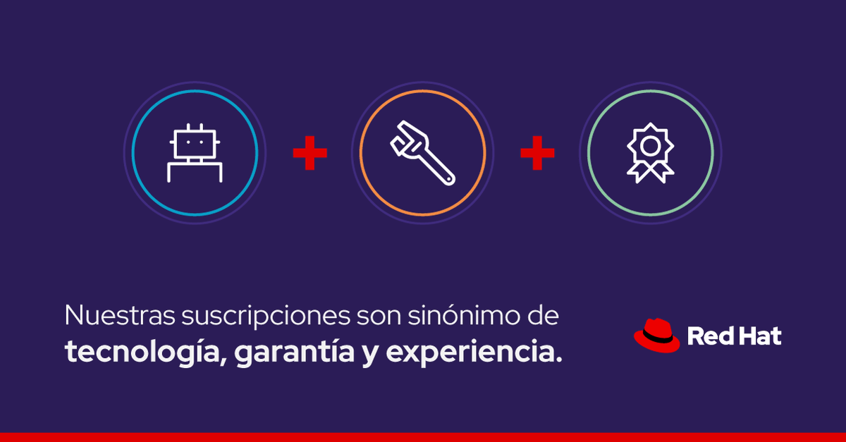 redhatla's tweet image. Con la suscripción de Red Hat, obtén acceso a la tecnología más avanzada, además de la seguridad que necesitas para mantener tu negocio en funcionamiento. Conócela mejor  👉 red.ht/3Ad72ZW