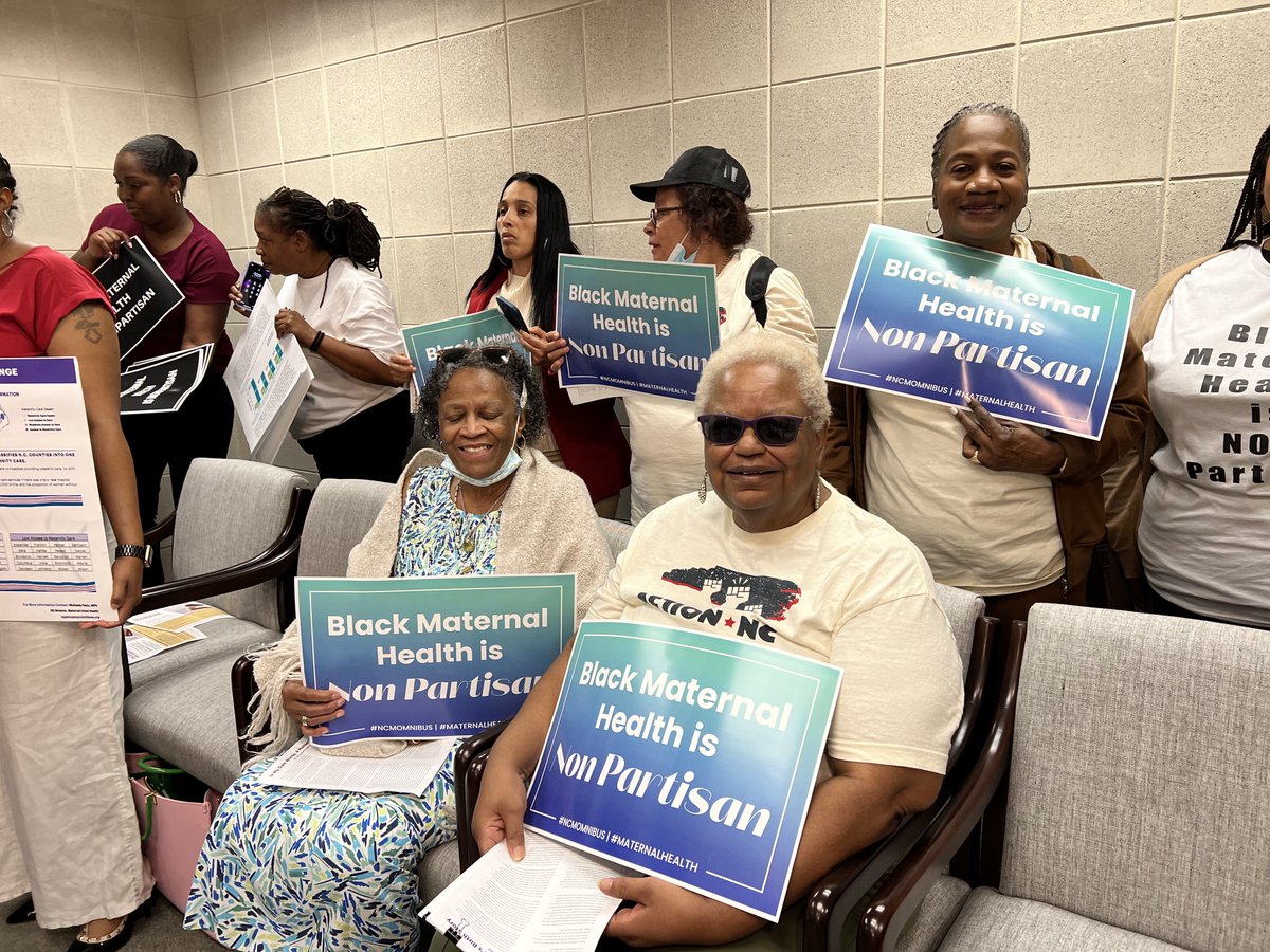 It's Black Maternal Health Advocacy Day and the women of @Action_NC's RAGE joined our partners at the #ncga to say #BlackMamasMatter