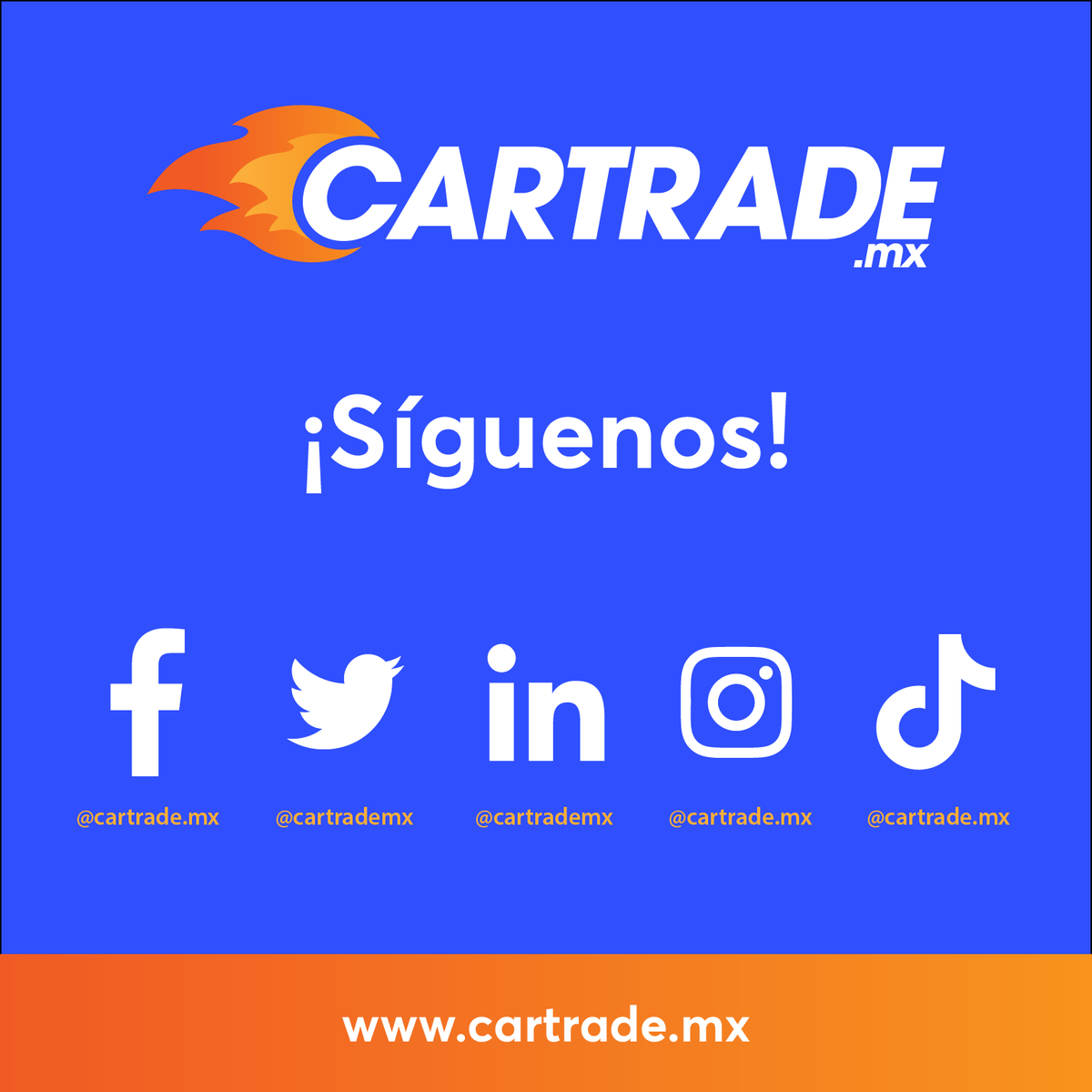 CartradeMx's tweet image. Recuerda, tu mejor opción es Cartrade.mx

 instagram.com/cartrade.mx/
 facebook.com/cartrade.mx/
 tiktok.com/@cartrade.mx
 linkedin.com/company/cartra…