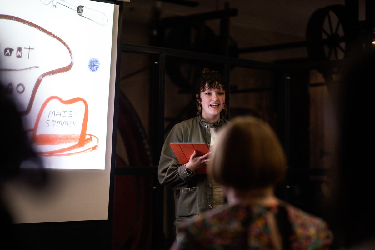 maisysummer_'s tweet photo. Chatting at the Women in Archives event last month alongside lots of makers &amp; researchers at the @Hatworksmuseum 🎩 about my WIP animation from the hat museum archives retelling the story of suffragette, socialist &amp; birth control activist Elsie Plant 🙌🏻 https://t.co/XDLk2P8FgX