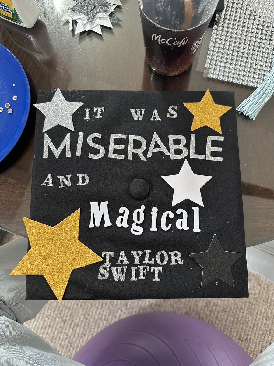 leah_beckwith's tweet photo. My grad cap! I graduate in 24 days I canโt wait! #CLEState2023 https://t.co/zQnGCbmK1q