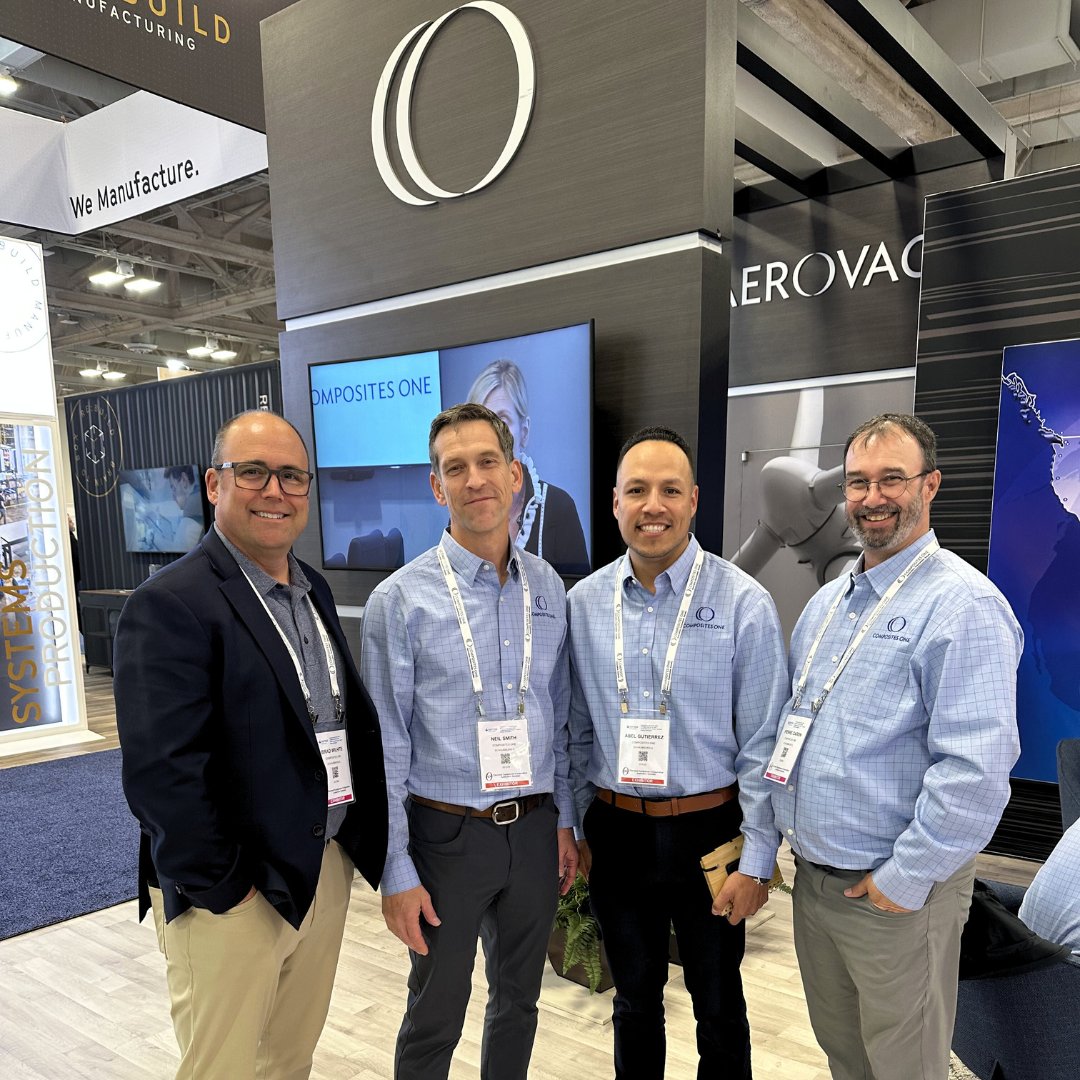 compositesone's tweet photo. Thank you @SAMPE for a wonderful conference! We had a great time networking with our customers, suppliers, manufacturers, and industry leaders! If you missed us and would like to connect with #CompositesOne or @AerovacLLC, contact us here: https://t.co/YcyhcpeRGM
#SAMPE2023 https://t.co/7GWdIiVUuw