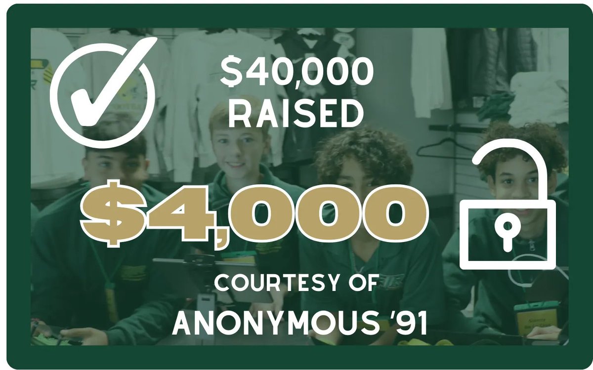 SJRHighSchool's tweet photo. Thank you! Things are heating up as donors unlocked 2 more Challenge Gifts, courtesy of an Anonymous Alumnus from '91 and The Cevetillo Family '21 & '25. Visit https://t.co/e4T2ZISkXV to join in. #SJRDayOfGiving #ForTheBoys #SJRPride https://t.co/o8CTN3qsNO