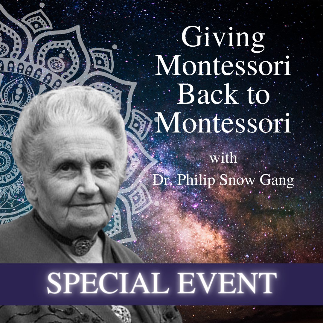 TIES_MEd's tweet photo. Special TIES Webinar: Giving Montessori Back to Montessori - https://t.co/MHJsnQa2hl https://t.co/S6BS1XCRVR