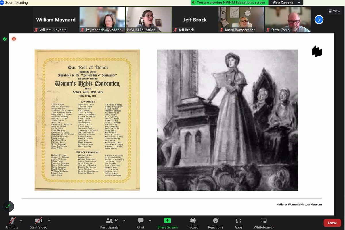 Great <a href="/Achievekedc/">ACHIEVE-KEDC</a> session this evening on the women's suffrage movement with <a href="/womenshistory/">National Women's History Museum</a>. Something we're working on right now in class!  <a href="/kedcgrants/">KEDC Grants</a> <a href="/kedc1/">KEDC</a> #achievED