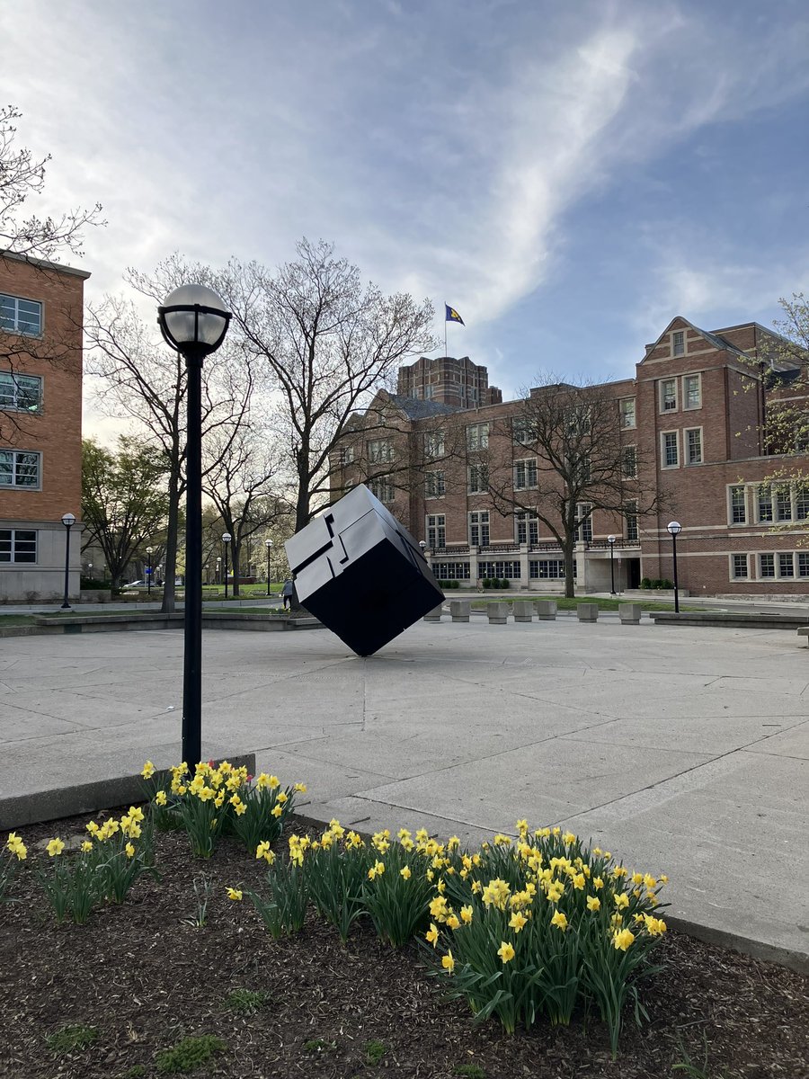 umichcampusinfo's tweet photo. Seasonally appropriate (no more snow), campus is starting to show off for graduation activities. Or to make you feel a bit better about exams and the term's end. #nowoncampus https://t.co/Hq5VbodfaE