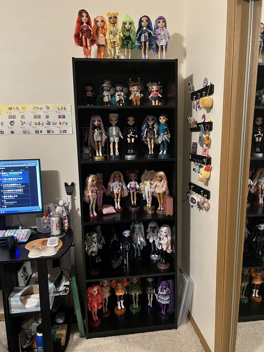 lyssaloryn's tweet photo. Not sure if doll twitter is a thing, but here is my little collection 👉👈 #RainbowHigh #MonsterHigh #Mermaze https://t.co/Lbvppnnoli
