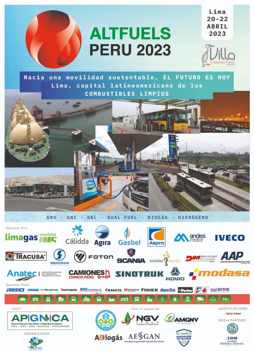aspro_oficial's tweet photo. 🟦 Este 20 y 21 de abril estaremos en #AltFuels Perú 2023, la expo que reúne los líderes en la transición energética.

🟧Somos Aspro, somos energía sustentable.

@AltFuelsOK https://t.co/jo7gEgzARh