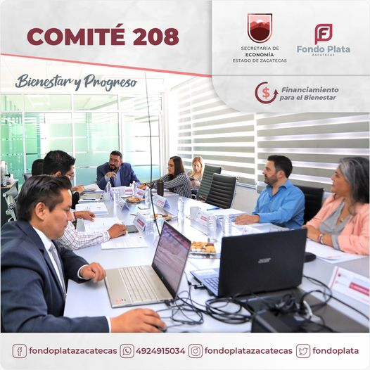 Se aprobaron más de 12 Millones de pesos para apoyar a las #Mipymes Zacatecanas.

Por instrucciones del Gobernador <a href="/DavidMonrealA/">David Monreal Ávila</a>  esta mañana se llevó a cabo la reunión de comité 208.
#BienestarYProgreso
#FinanciamientoparaelBienestar