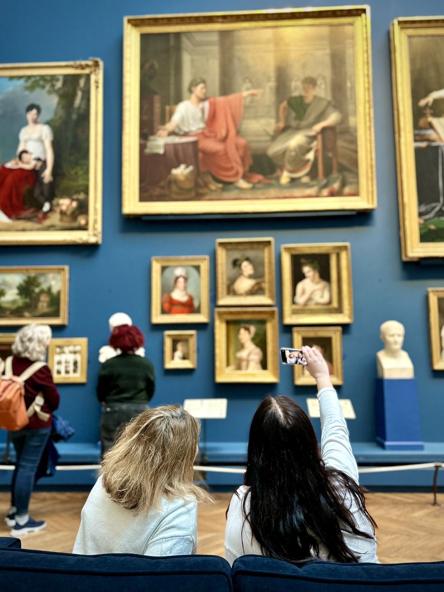 TheBowesMuseum's tweet photo. 🛋 We hear a lot that you could sit here all day staring at the artworks in the Museum. Well, now you can! Sit back, relax and enjoy on your new sofa. Come and find it in the Museum today and take a #SofaSelfie 🤳 🖼  #BowesPose #Museum #ArtMuseum #BarnardCastle #CountyDurham https://t.co/1Yet2L7A4O