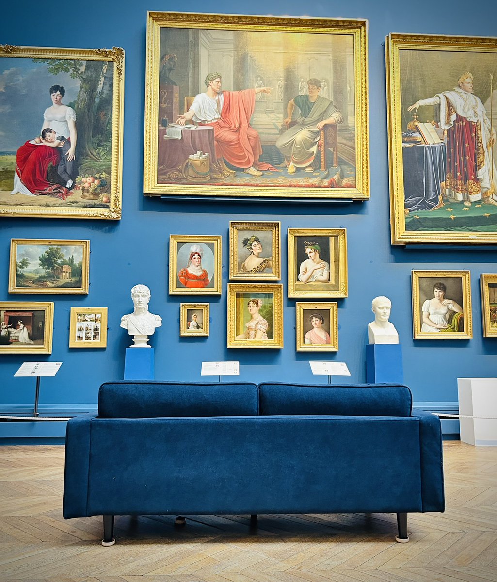 TheBowesMuseum's tweet photo. 🛋 We hear a lot that you could sit here all day staring at the artworks in the Museum. Well, now you can! Sit back, relax and enjoy on your new sofa. Come and find it in the Museum today and take a #SofaSelfie 🤳 🖼  #BowesPose #Museum #ArtMuseum #BarnardCastle #CountyDurham https://t.co/1Yet2L7A4O