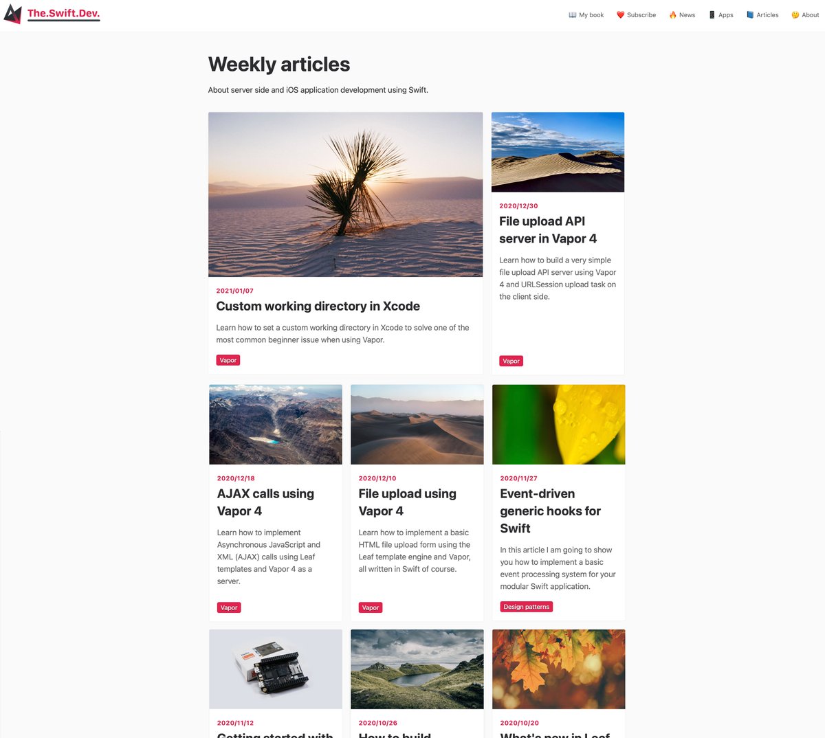 tiborbodecs's tweet photo. I can't believe, but tomorrow I'm going to release the 4th major iteration of my blog. ๐ฅณ
Publishing Swift articles since 2015. ๐ช
https://t.co/Zj6f6n63ou
The first two was made using Ghost, but now it's 100% Swift. ๐ป
#SwiftLang #iOSDev #Xcode #codevapor https://t.co/OGMArCzpPI
