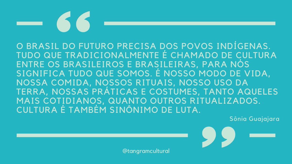 TangramCultural's tweet photo. Garantir os direitos dos povos originários é também lutar pela conservação da natureza e preservação da cultura! ✊🏽💚

#DiadosPovosIndigenas https://t.co/zKrJCzmLyf