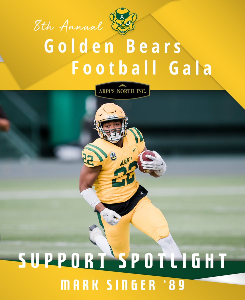 UABearsFootball's tweet photo. A special shout out and thank you to Mark Singer, Alumni '89, for sponsoring GBF athletes through the Support the Sport Program. The Alumni Association challenges the Golden Bears community to show your support for our GBF student athletes in 2023!#BOMB #GBFGALA #SupportTheSport https://t.co/gIcEBWpQ3o
