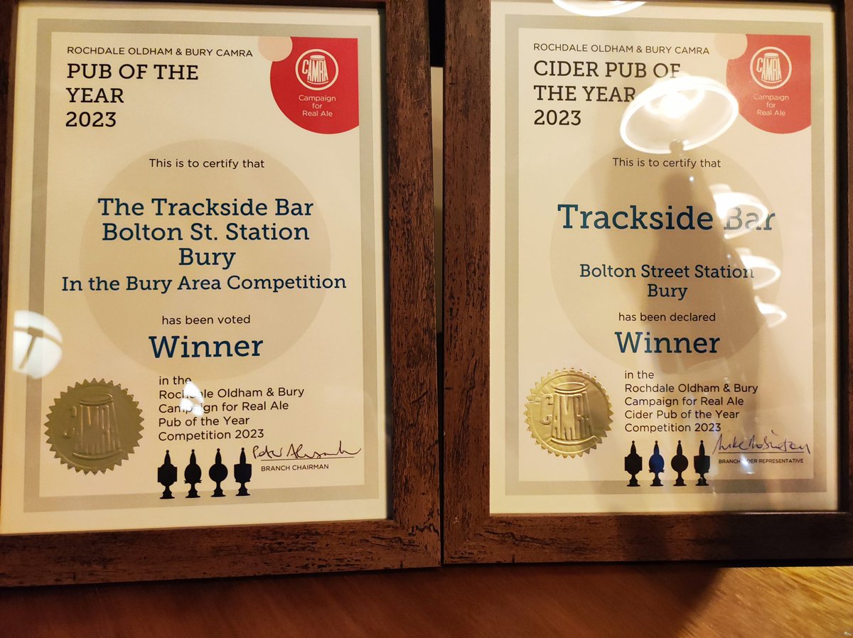 Well done Trackside. @CAMRA_ROB