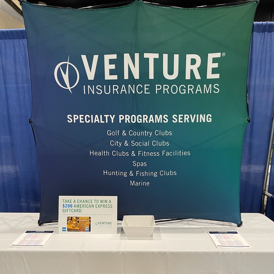VenturePrograms's tweet image. Excited to be exhibiting again at @bufiday! If attending, visit with us at Booth #49 to learn about our best-in-class insurance programs for select vertical industries such as Golf &amp;amp; Country Clubs, Fitness Facilities, Private Clubs, and more! #Bufiday #specialtyprograms