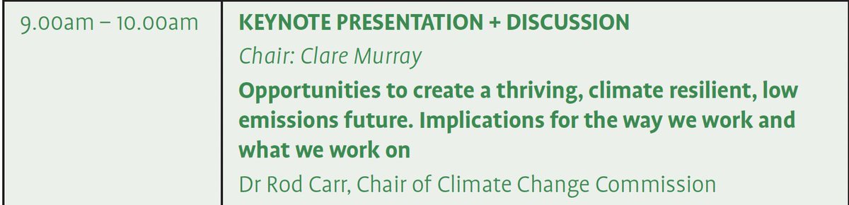 Looking forward to the #WILNZ conference keynote speaker this morning....Dr Rod Carr Chair of Climate Change Commission. Be prepared to be inspired!