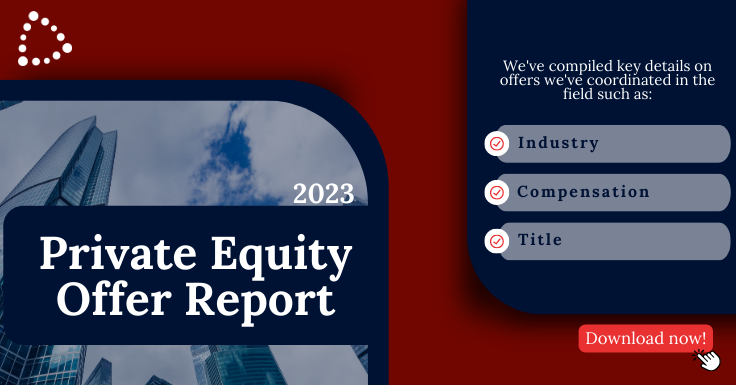 cammmroberts's tweet photo. Our 2023 #PrivateEquity Offer Report provides details on recent offers we've coordinated in this field, including title and compensation. Download the report to learn more: https://bit.​ly/3ng4maC https://t.co/jZGq4bwIaU