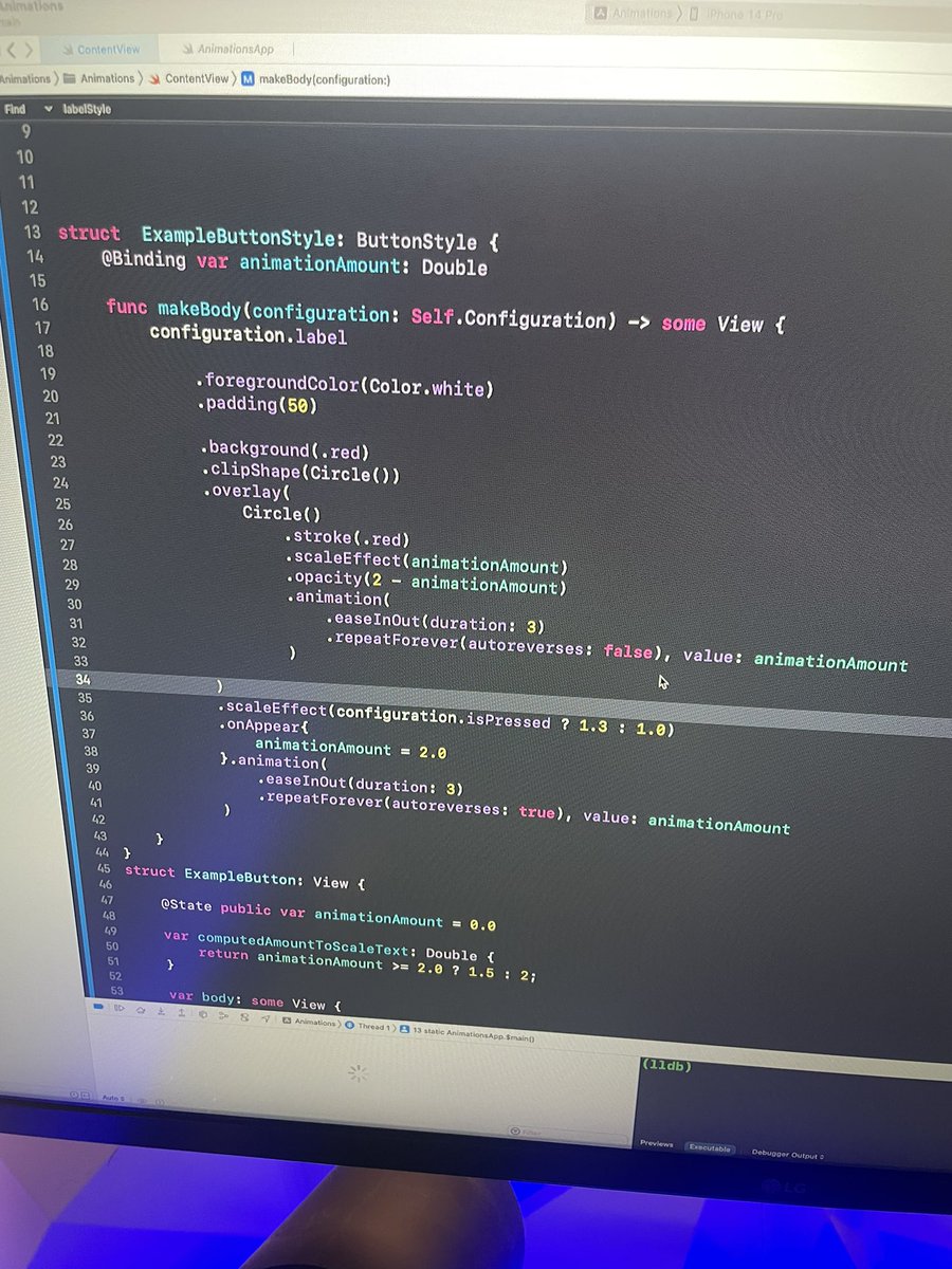 techwithlandon's tweet image. Just wrapped up Day 32 of #100DaysOfSwiftUI! Highlights:

✅Built a ripple effect with .overlay, Circle(), .stroke, and .animation

✅Animated label text too!

#100DaysOfCode #100daysofcodechallenge #swiftui