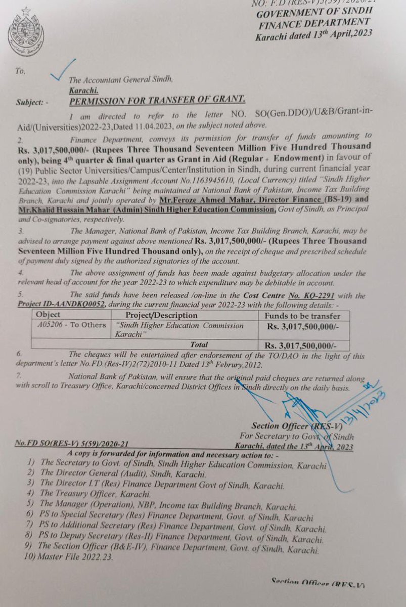 Quta2023's tweet photo. Thank you @SindhGovt1 for releasing grant as always for the salaries of Teachers and Employees of QUEST Nawabshah. We request to take notice &amp; place an enquiry against Ex VC Dr Saleem Samo for massive corruption,irregularities and victimisation of employees.

#Justice4QUEST https://t.co/i7cbqngTRd