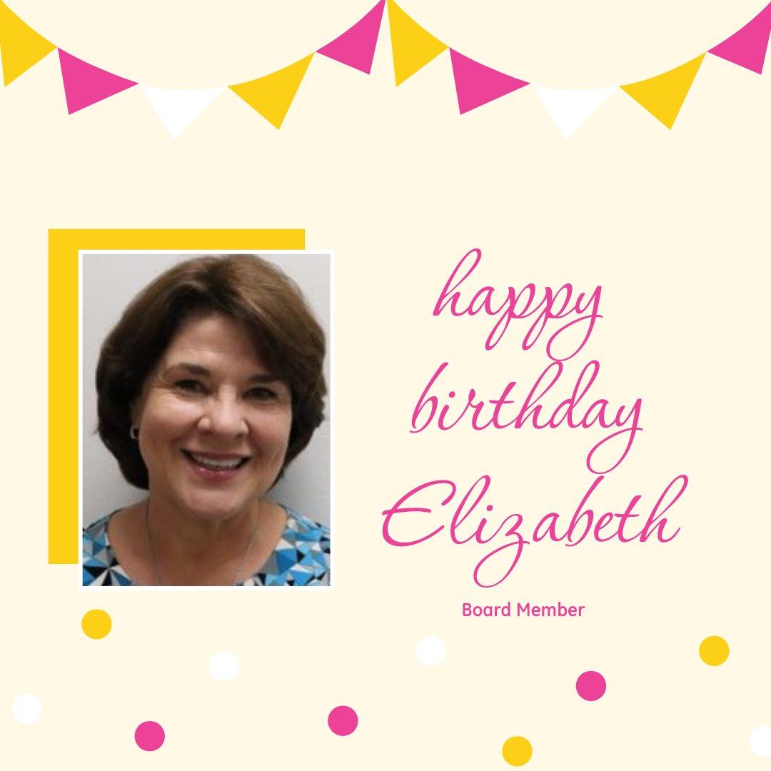 Hope_for_three's tweet photo. Happy Birthday, Elizabeth, our Board Secretary, friend, and volunteer. We hope your day is extra special.
.
.
.
.
.
#happybirthday #birthdaygirl #allday #volunteer #secretary #hopeforthree #specialday #attorney #retired https://t.co/ODSDQkzhLE