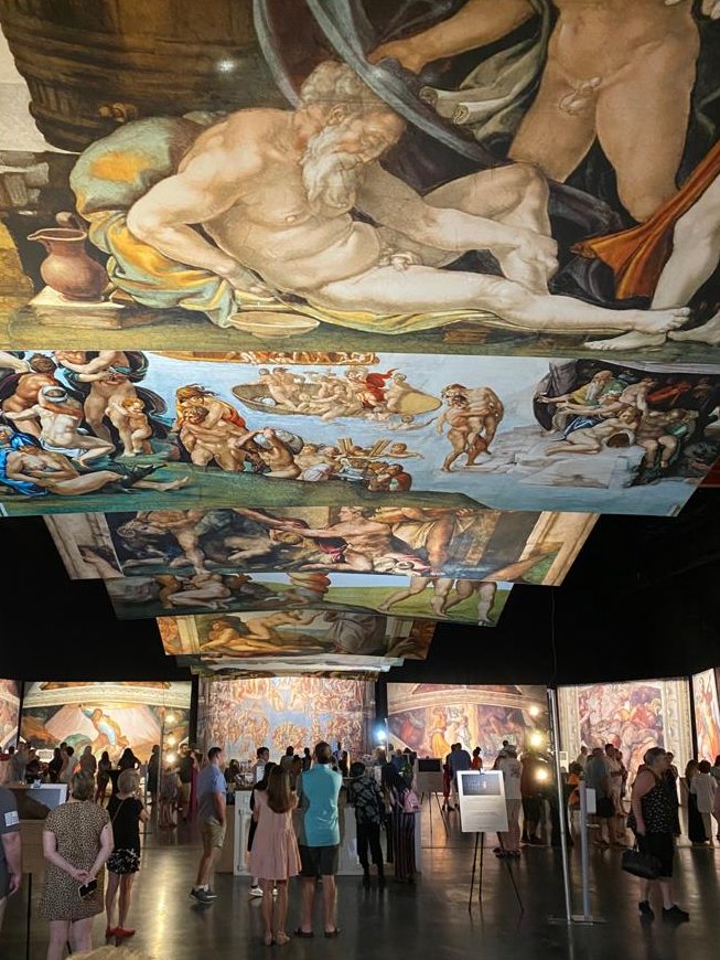 RenasantConv's tweet photo. TICKETS ON SALE NOW for the Michelangelo Sistine Chapel Exhibit coming May 5 - June 10. Floor to ceiling artwork will cover our lower level lobby &amp; transport you to the heart of Rome.
.
Tix: https://t.co/7zrTNLwMZp
.
#michelangelo #sistinechapel #ilovememphis #inthe901 https://t.co/ks5xWECTsu