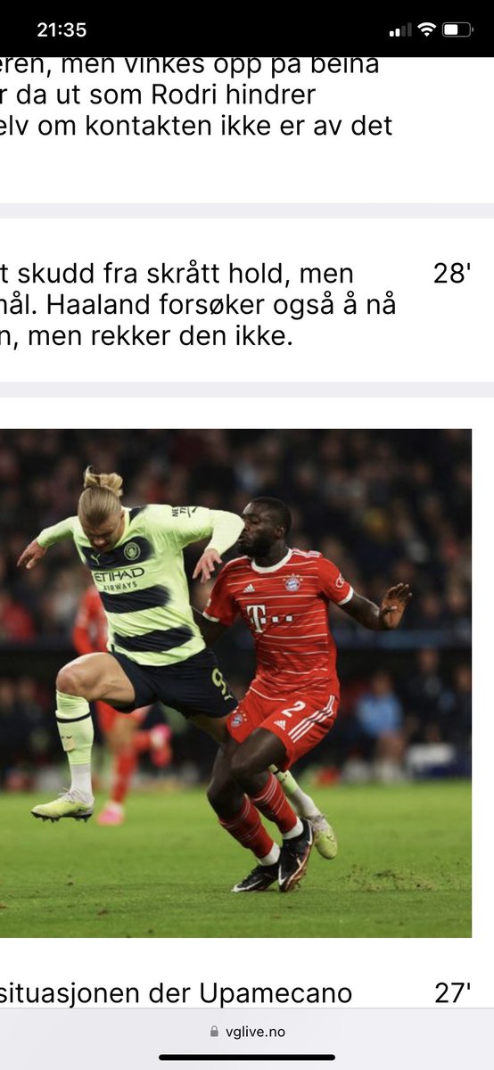 whvedvik's tweet photo. @Tjaernas Hvor er benet til Haaland? Imellom, igjennom eller bak ?😅😂 https://t.co/BJVMMolpIe