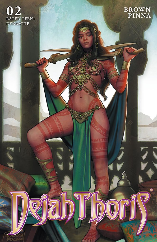 DynamiteComics's tweet photo. Dejah Thoris #2 ships this week with covers by Junggeun Yoon, Joseph Michael Linsner, Rebeca Puebla, Sway, Leirix, and a cosplay cover by Rachel Hollon.
#dejahthoris #linsner #leirix #sway #junggeunyoon #rebecapuebla #rachelhollon
https://t.co/MY7llGjJNR https://t.co/31frGIcNZG