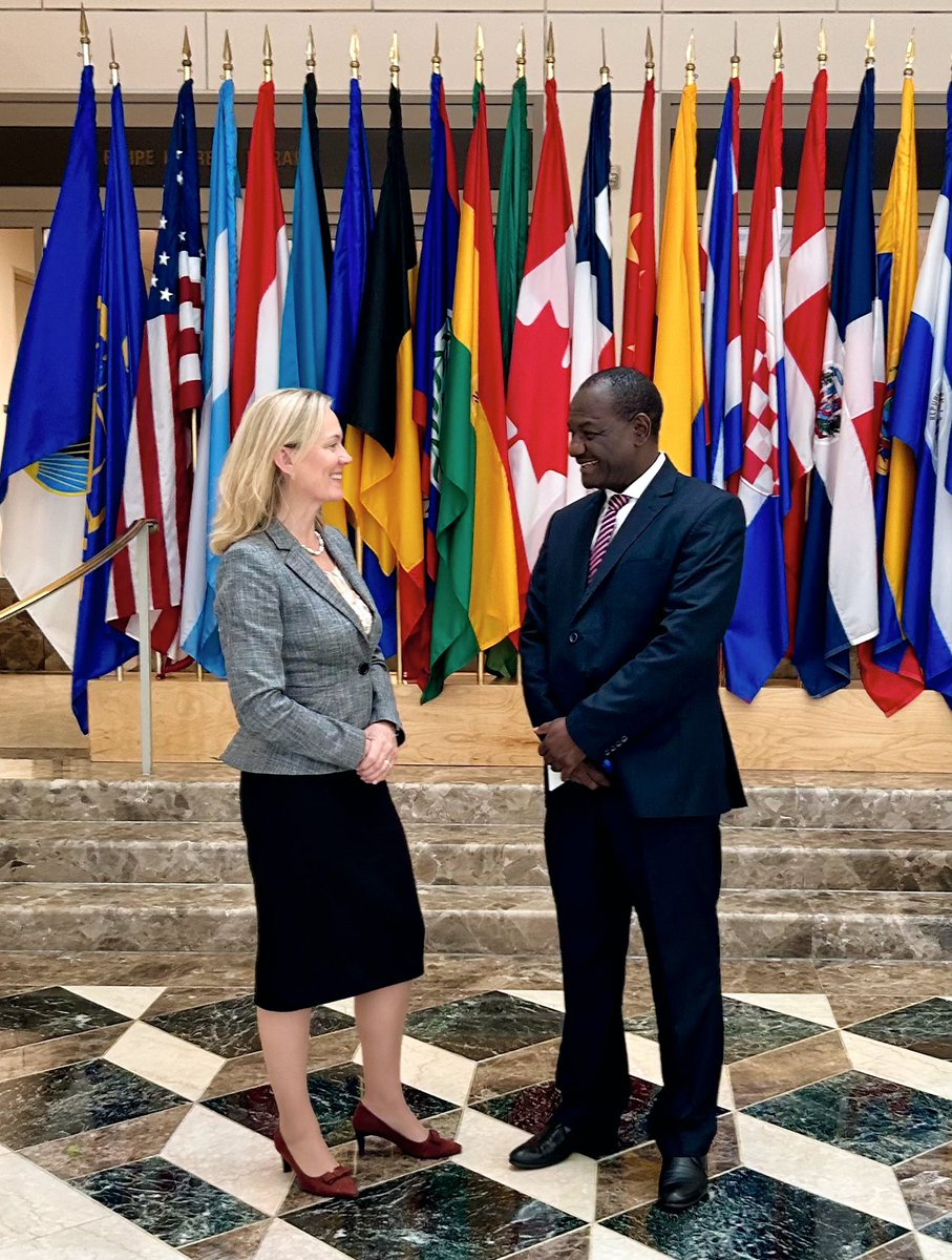 CarolineKende's tweet photo. It was great to visit @IADB with my wonderful colleague @OdhiambowWalter last week as part of @WorldBank @IMF Spring meetings. As regional development banks, we work closely together especially on mobilizing finance, investments and development bank reform. https://t.co/IzmDPaQ4Ar