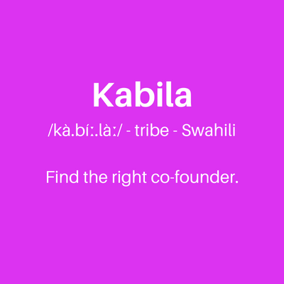 🗣 Are you looking for a co-founder? 

This weekend, we will launch the beta version of our co-founder matching app and will only allow 250 users on at this time. 

If you'd like to be one of them, join our waitlist here to get notified. 👇🏾

joinkabila.com/co-founder-app