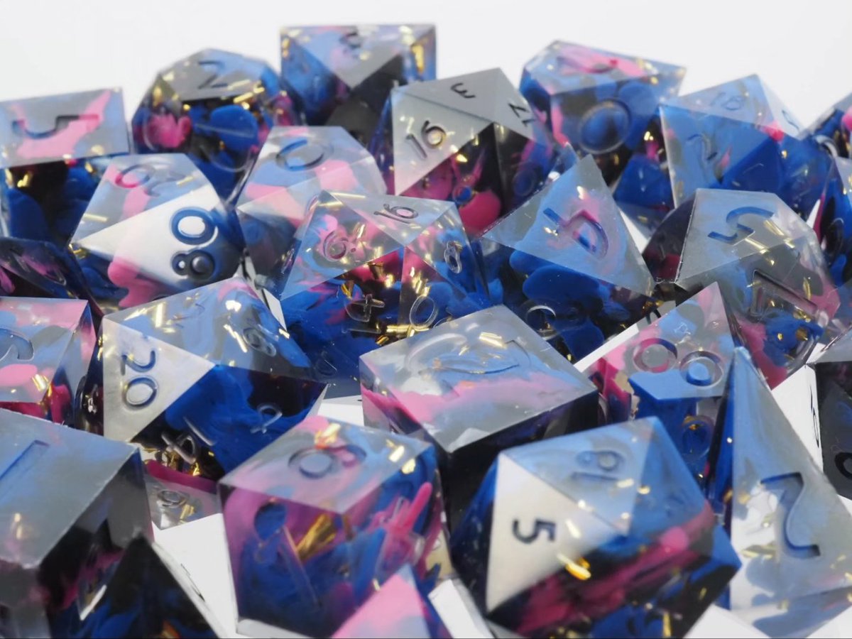 CatInTheDiceBag's tweet photo. Unleashing all the might to stop that prince, trying to escape the #underwold again.
This is the "#Fury of the underwold" #diceset, inspired by #Meg from the #Hades game.(WIP)  
(Ad)
#dice #dnd #dnd5e #epoxy #resin #rpg #ttrpg #pnp #pnpde #Würfel #d20 https://t.co/Yaq6p8f8zy