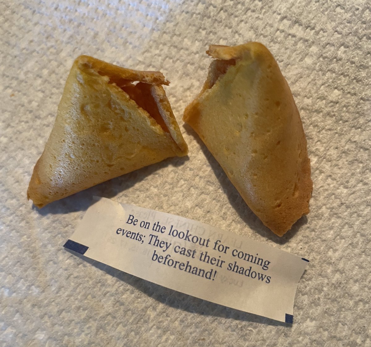 Lily on Twitter "My fortune cookie today, maybe it's a leak"