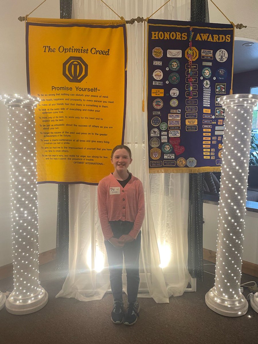 North_Tweets's tweet image. The Optimist Youth Banquet was last night. We are proud of Olivia for representing North School. She was accompanied by Karri Gourley and Amy Backes.  Way to shine, Olivia! We are so proud of you! #Proud2BNorthies #JCSchoolsChampions #WeAreElementary