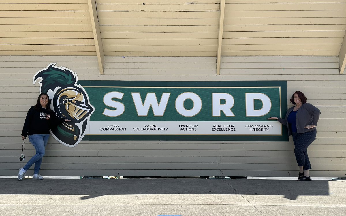 Honor the SWORD! Our new @PBISRewards mantra going up around @IMS_Knights today. ⚔️ #LHCSD @IMSPrincipal @HeidiQuirk