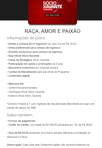 WilliamRutzz's tweet photo. @GEBrasilOficial O plano de sócio da categoria Raça, Amor e Paixão fala em "Arquibancada Descoberta", não diz setorização para esses planos. 
Colocaram cobertura na arquibancada da Juscelino?? O @GEBrasilOficial  sempre valorizando seu sócio 🤡 . Consegue explicar por favor isso? https://t.co/Ksp6I580rG