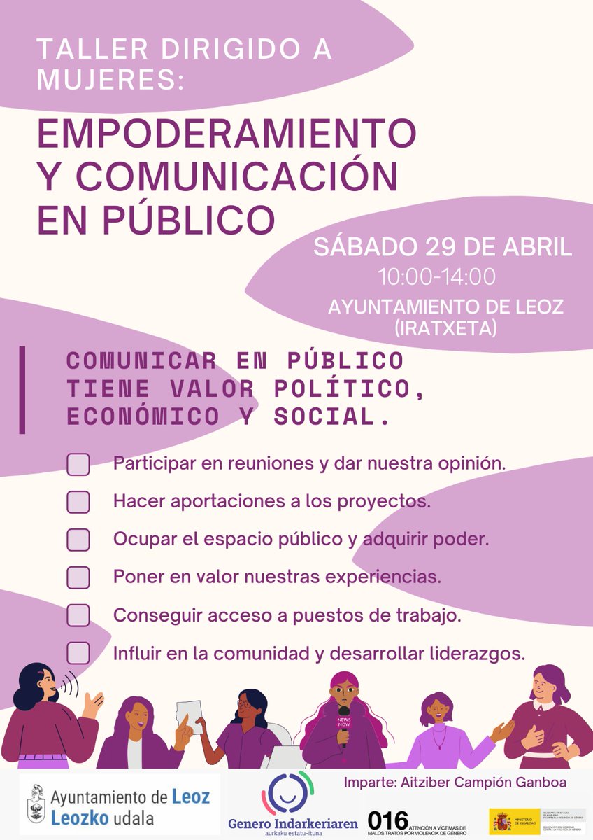 Trebatus's tweet photo. Taller dirigido a mujeres https://t.co/prpOmhScz2