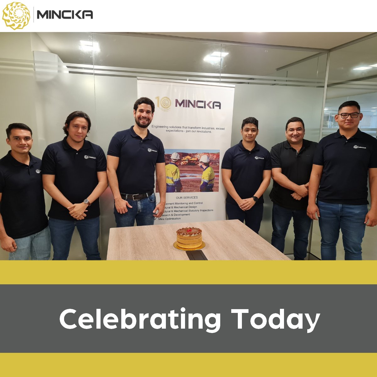 MinckaEngineer's tweet photo. Today is a special day for us! Today we celebrate 10 years of business. We are very grateful! To many more years to come! 
#Mincka #Mining #Anniversary https://t.co/04Qh52DCor