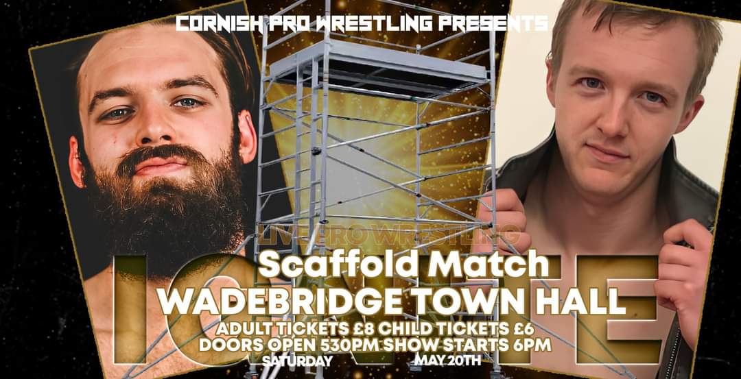 CPWUK's tweet photo. 𝐀 𝐬𝐜𝐚𝐟𝐟𝐨𝐥𝐝 𝐌𝐚𝐭𝐜𝐡. 𝐖𝐡𝐞𝐫𝐞 𝐲𝐨𝐮 𝐡𝐚𝐯𝐞 𝐭𝐨 𝐭𝐡𝐫𝐨𝐰 𝐲𝐨𝐮𝐫 𝐨𝐩𝐩𝐨𝐧𝐞𝐧𝐭 𝐨𝐟𝐟 𝐨𝐟 𝐢𝐭.
Dale Johnson vs. Blake Harrison in a chance to win the opportunity to face any champion at any point any where in Cornish Pro Wrestling. 
https://t.co/iQFnUmO9qT https://t.co/jrGocPA59g