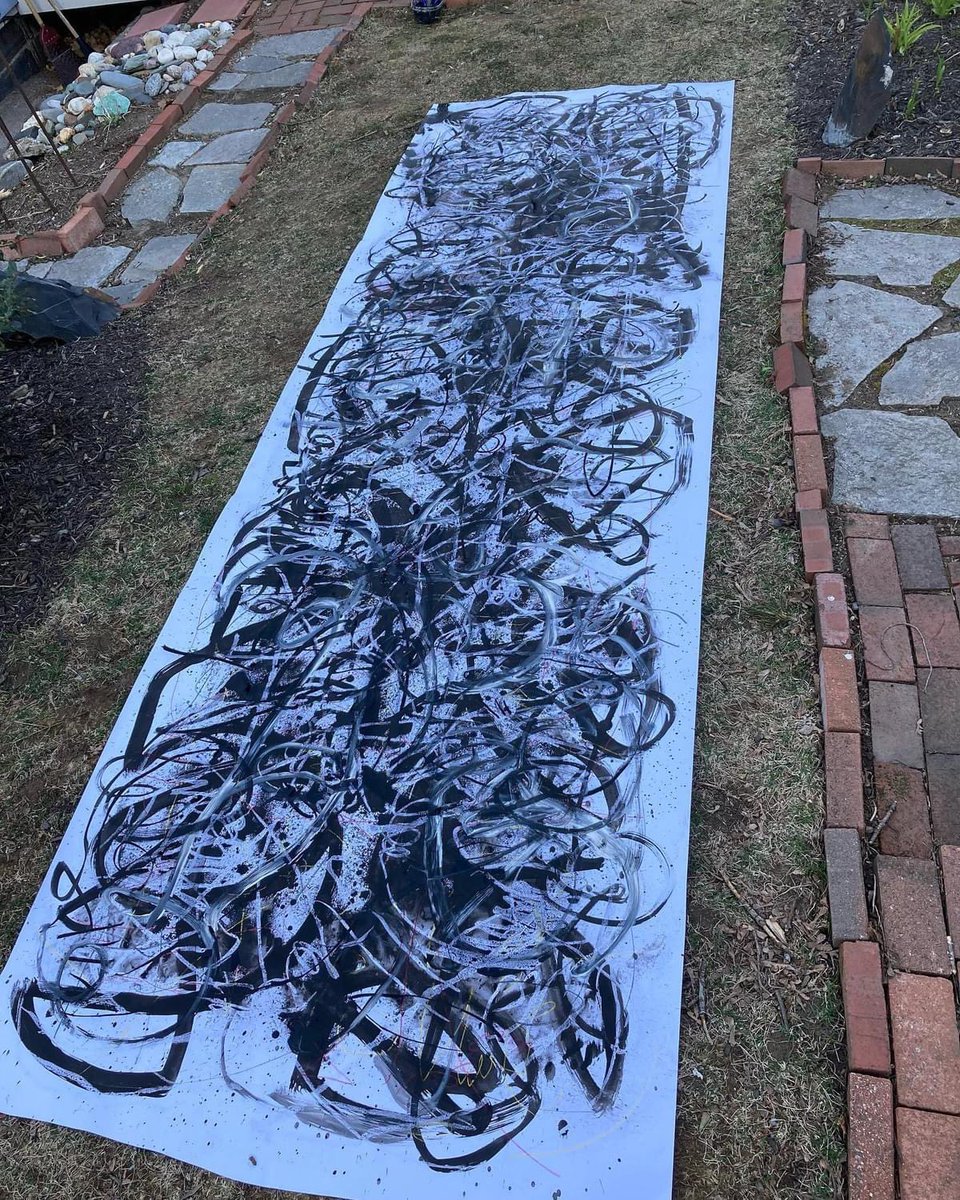 Rockland_Art's tweet photo. Two weeks until the Arts Festival! Visiting artist and RHS alumni, Dug McCormack, is prepping his interactive mural. Be sure to come check it out Wednesday night! https://t.co/A3FMW2haNp