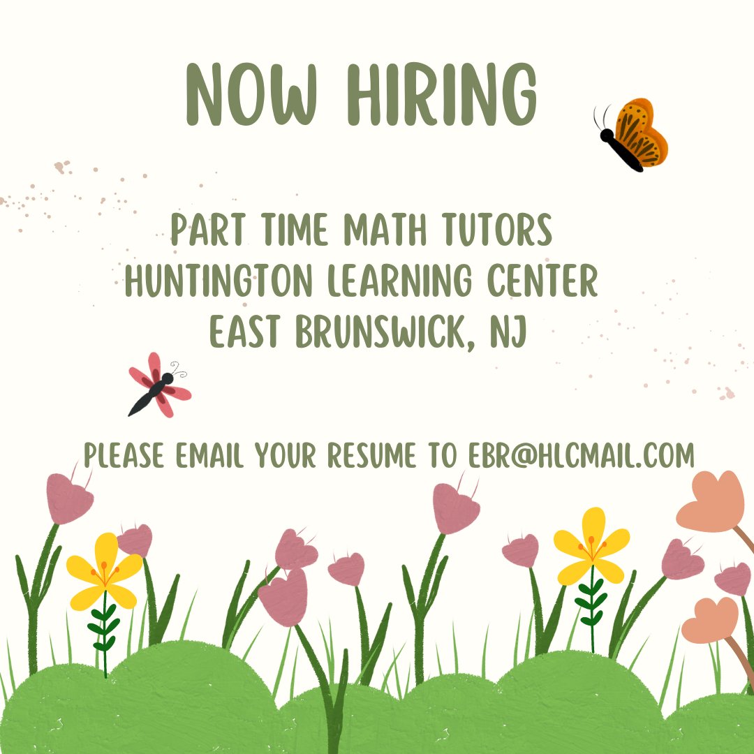 EBR_HLC's tweet photo. Need a Part Time Job? Call us today at 732-257-7501 or email us your resume ebr@hlcmail.com https://t.co/ec9cew7Brg
