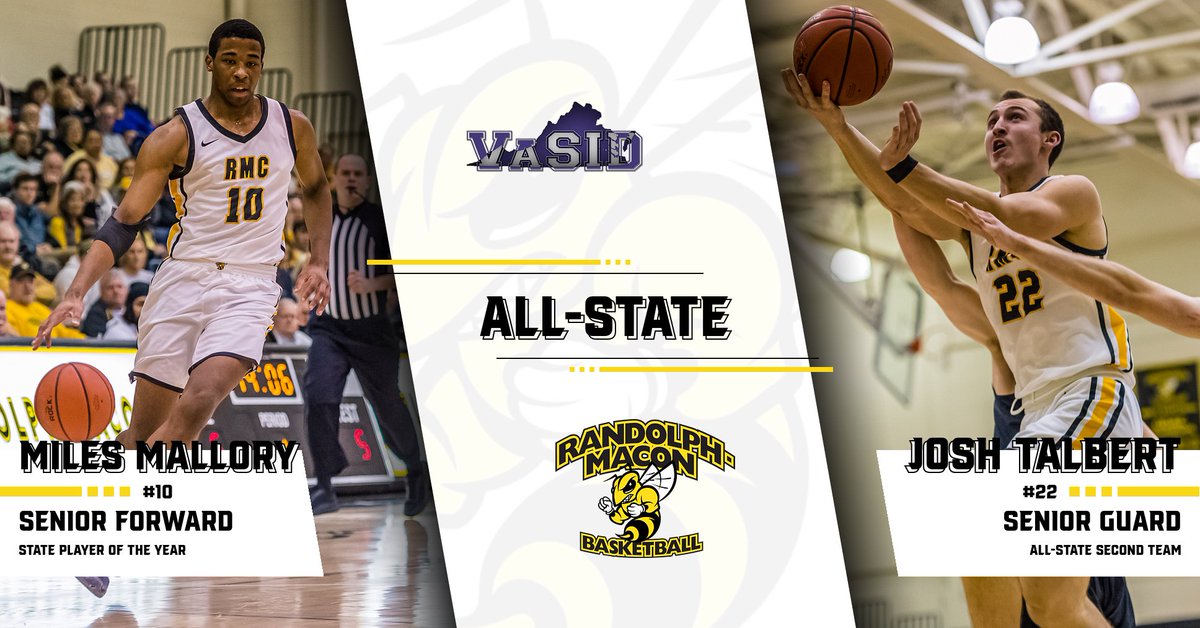 Miles Mallory &amp; Josh Talbert of <a href="/RMCHoops/">Randolph-Macon Hoops</a> earn <a href="/VaSID1/">VaSID</a> All-State honors. rmcathletics.com/sports/mbkb/20…