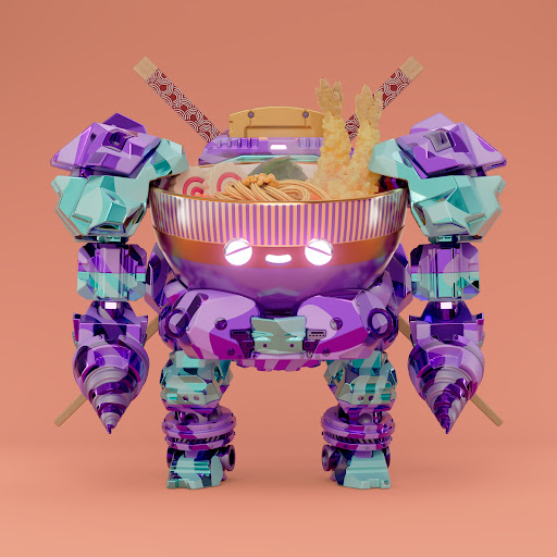 icebald's tweet photo. @RoboRamenNFT just minted! these are incredible, don't sleep on these... congrats @Berkawii and team! https://t.co/wSbnj6Hgce